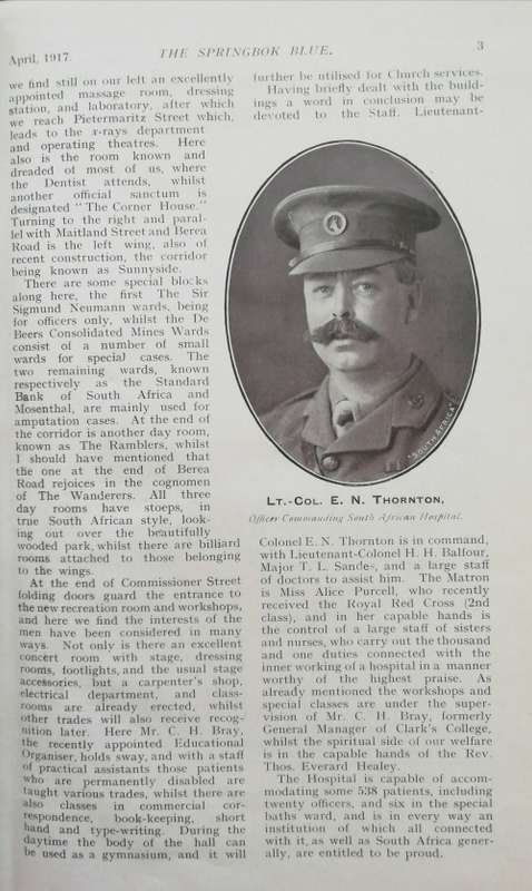 SPRINGBOK MAGAZINE Vol. 1 and II Editor: Chas H. Bray Sub-Editor: Herbert Lister (1917)
