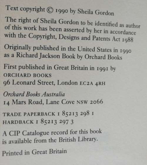 The Middle of Somewhere A Story of South Africa / Sheila Gordon