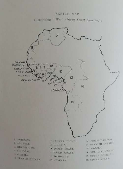 West African Secret Societies by Captain F. W. Butt-Thompson (1929) Rare copy