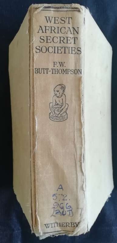 West African Secret Societies by Captain F. W. Butt-Thompson (1929) Rare copy