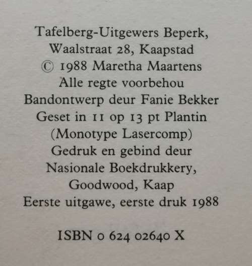 Oor die nek van die draak / Maretha Maartens