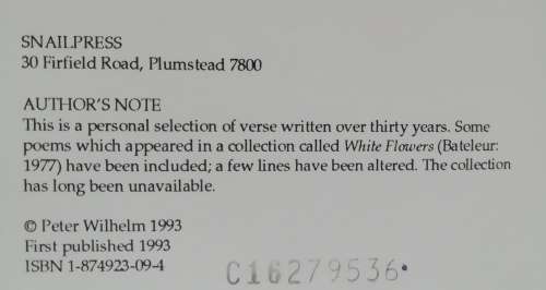 Faling Into The SUN : Poems by Peter Wilhelm