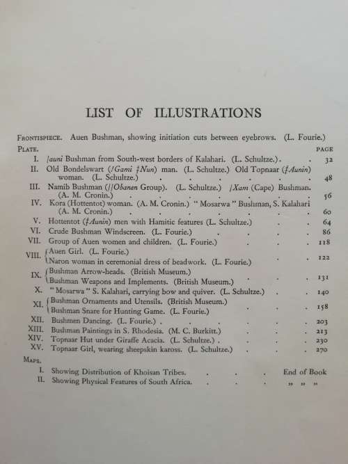 THE KHOISAN PEOPLES OF SOUTH AFRICA  / I. SCHAPERA (1930)