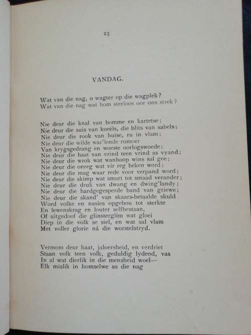 Uit Drie WERELDDELE gedigte deur C. Louis Leipoldt