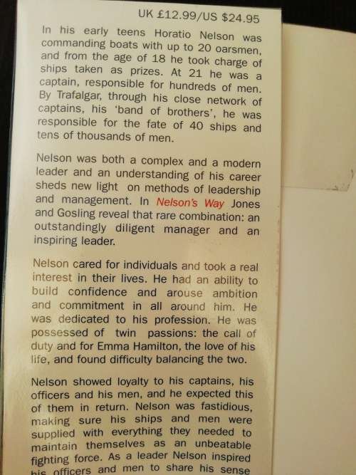 Nelson`s Way: Leadership Lessons from the Great Commander / Stephanie Jones and Jonathan Gosling