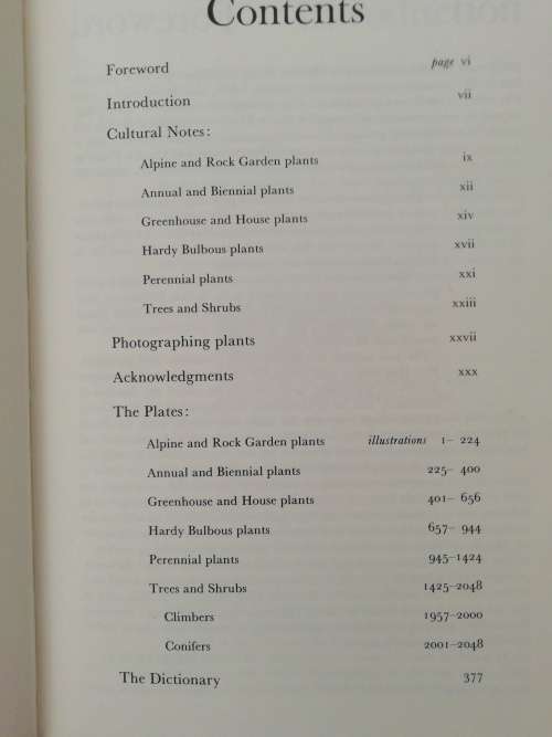 THE COLOUR DICTIONARY OF GARDEN PLANTS BY ROY HAY and P.M. SYNGE and THE ROYAL HORTICULTURAL SOCIETY