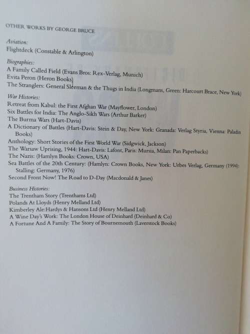 DICTIONARY OF WARS / George Bruce (Collins)