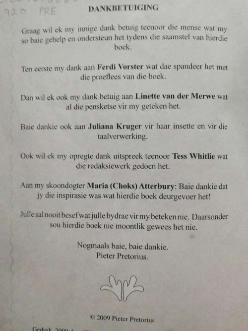 `n Nuwe Dag Breek / Pieter K. L. Pretorius
