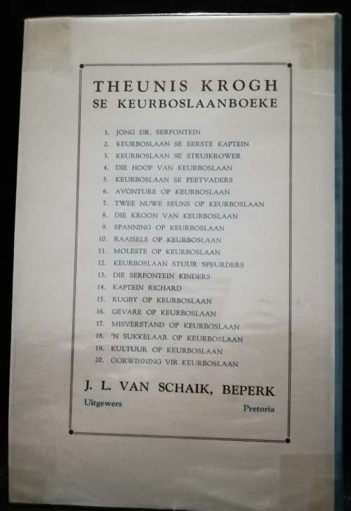 Kultuur op Keurboslaan / Theunis Krogh (1961)