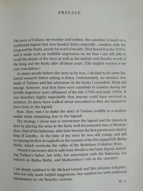 Tselane / Moira Thatcher