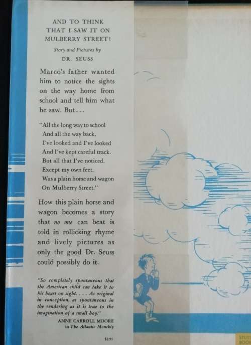 And to Think that I Saw it on Mulberry Street Seuss, Dr.