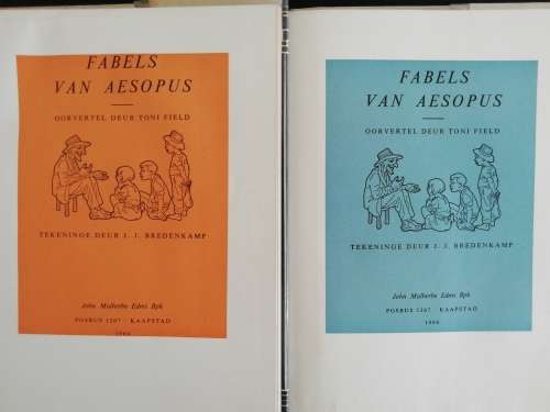 FABELS VAN AESOPUS ( Deel 1 and 2) Eerste uitgawes