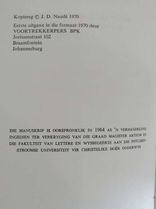 Generaal J.B.M. Hertzog en die Ontstaan van die Nasionale Party 1913-1914 - J.D. Naude