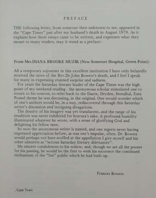 A PORTRAIT OF THE ARTIST: Literary leaders from the Cape Times Bower, John
