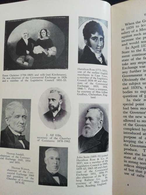Men of Good hope, The romantic story of the Cape Town Chamber of commerce 1804-1954 by RFM Immelman