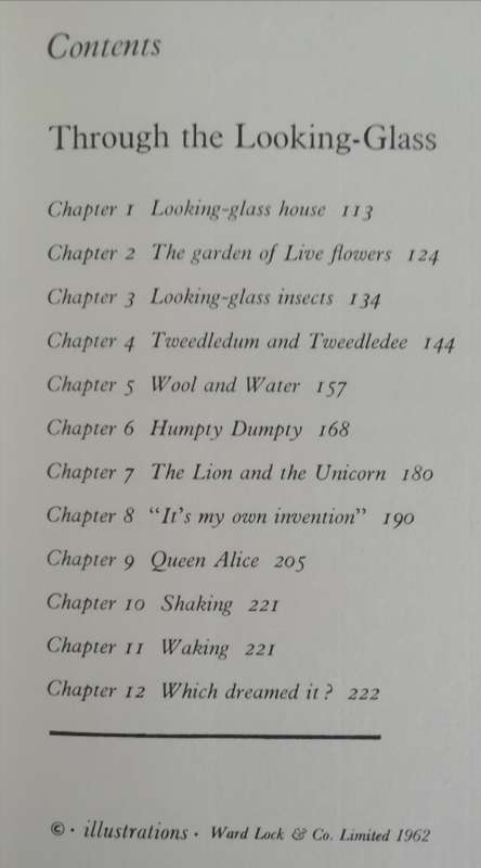 ALICE`S ADVENTURES IN WONDERLAND and THROUGH THE LOOKING GLASS / LEWIS CARROLL (1962)