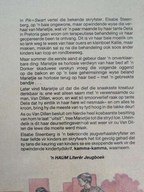 Pik  Swart  / Elsabe Steenberg