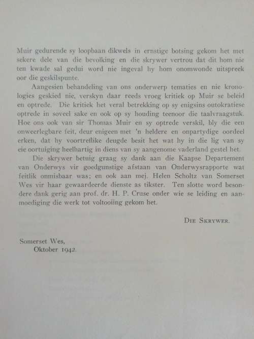 Sir Thomas Muir en Die Onderwys in Kaapland Tydens Sy Bestuur As Superintendent-Generaal van .....