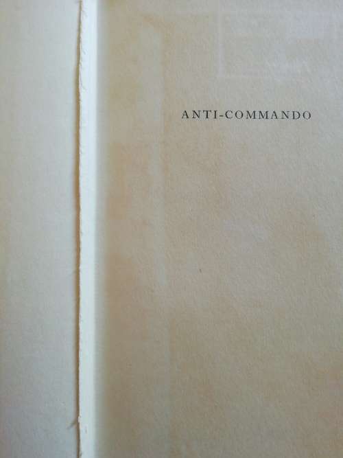 Anti-Commando / Victor Samspon and Ian Hamilton (1931)
