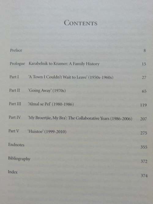DAVID KRAMER - A Biography
