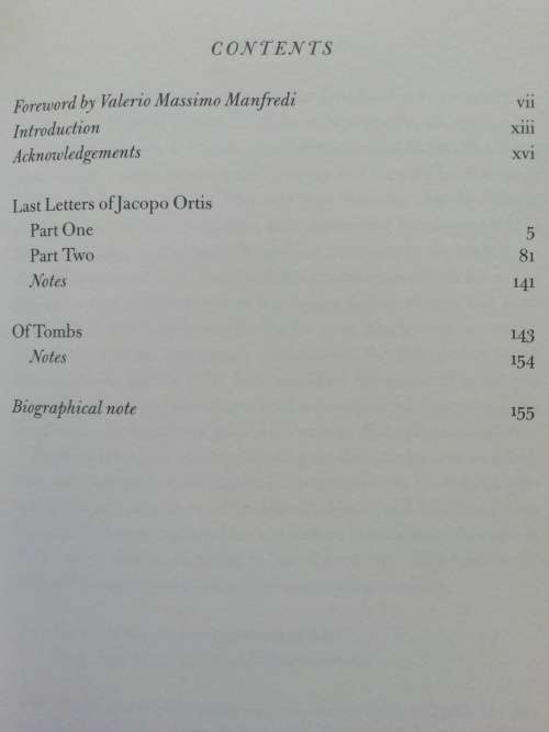 Last Letters of Jacopo Ortis (Hesperus Classics) Ugo Foscolo