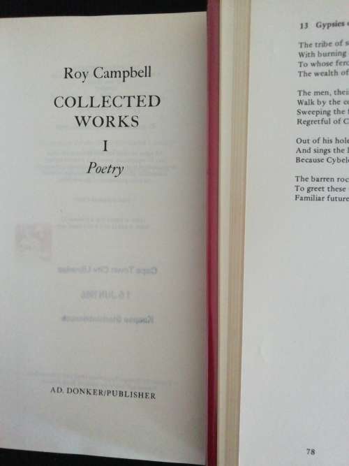 ROY CAMPBELL - COLLECTED WORKS Volumes I and II