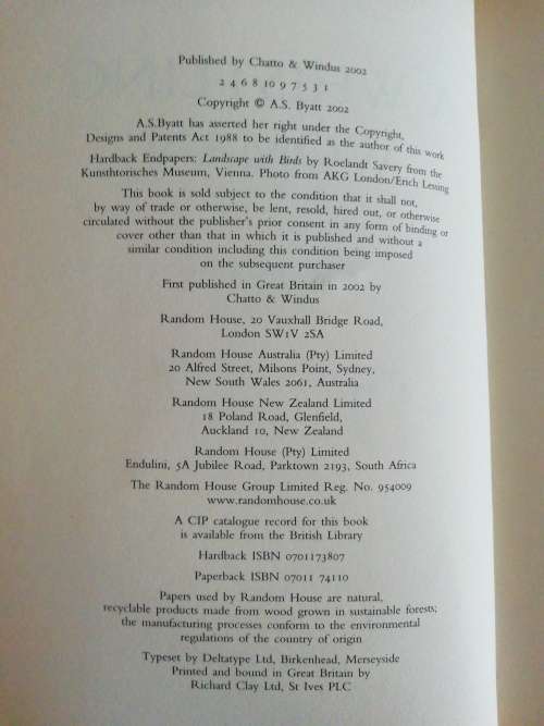 A Whistling Woman /  A.S. Byatt