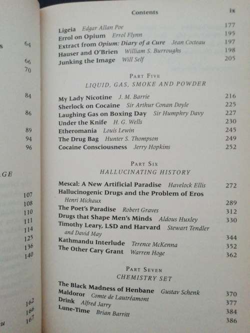 Wildest dreams: An anthology of drug-related literature