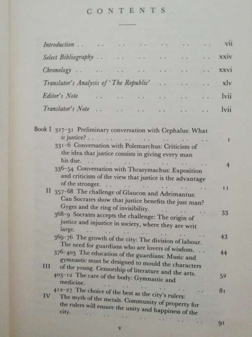 PLATO THE REPUBLIC /  Translation by A. D. Lindsay