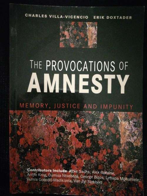 The Provocations of AMNESTY. Memory, Justice and Impunity