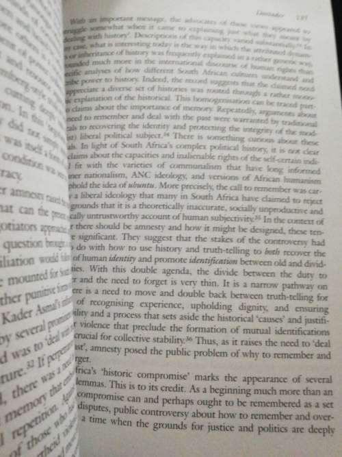 The Provocations of AMNESTY. Memory, Justice and Impunity