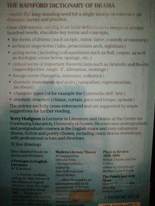 The Batsford Dictionary of Drama / Terry Hodgson