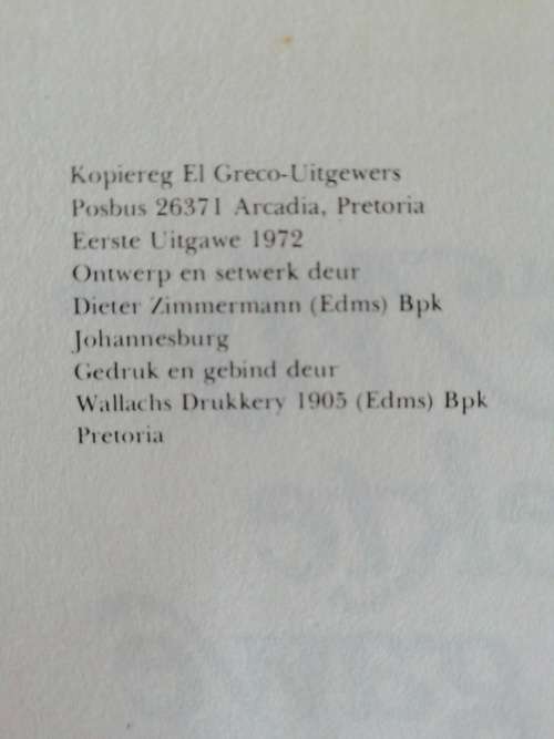 My vevloekte gawe / Marie van der Post