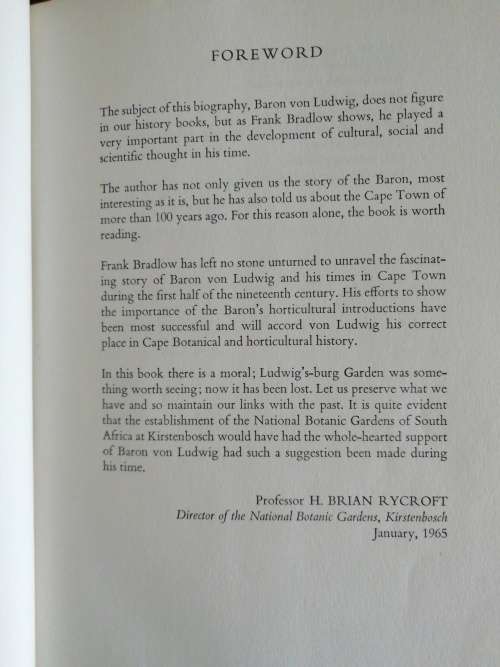 BARON VON LUDWIG AND LUDWIG`S-BURG GARDEN / FRANK R. BRADLOW