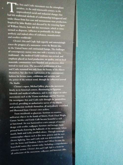 Christie`s Arts and Crafts Style / Michael Jeffery