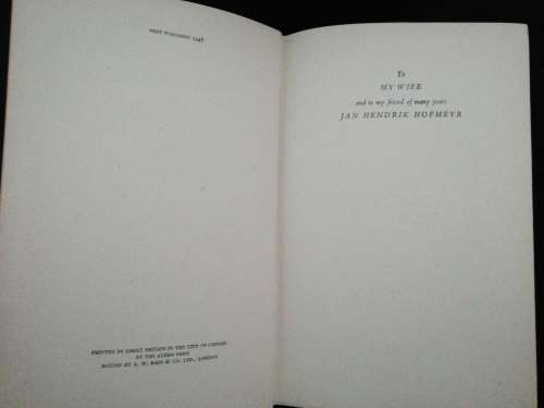CRY The Beloved Country by Alan Paton - First edition 1948