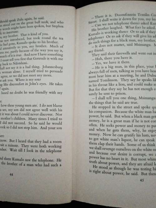 CRY The Beloved Country by Alan Paton - First edition 1948