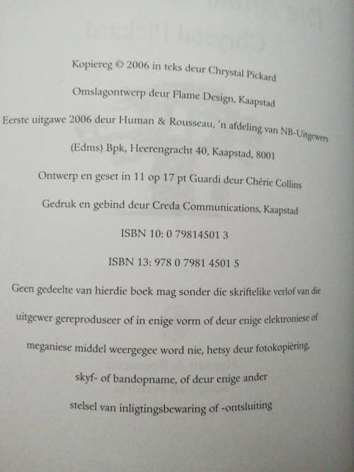 DIE ALTAAR VAN ABERDARE / Chrystal Pickard