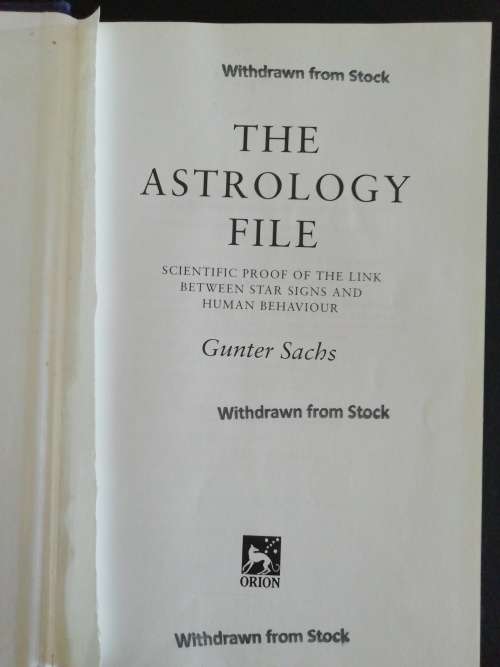 The Astrology File / Gunter Sachs