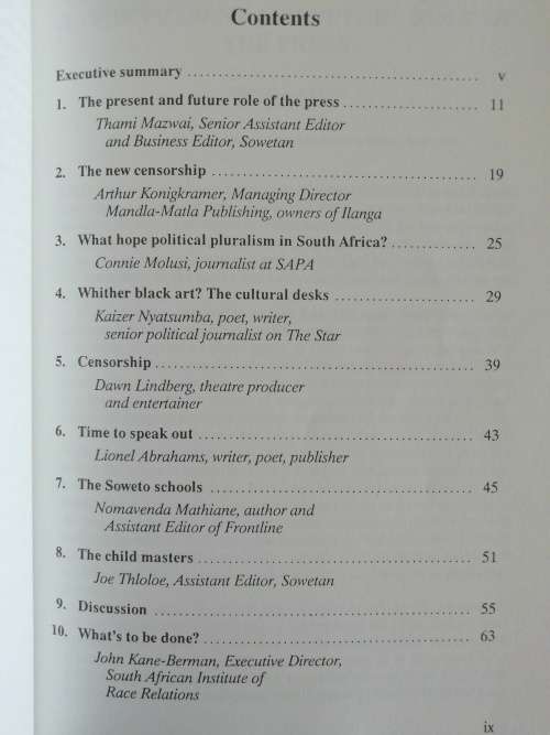 MAU-MAUING THE MEDIA : New Censorship for the New South Affica