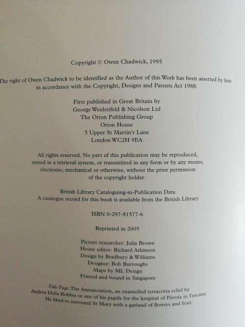 A History of Christianity  / Owen Chadwick