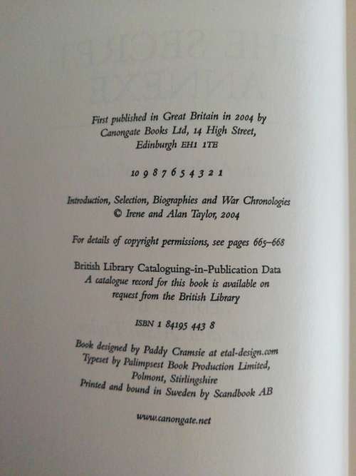 The Secret Annexe Taylor / Irene and Alan Taylor