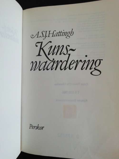 KUNS-WAARDERING / A. S. J. HATTINGH