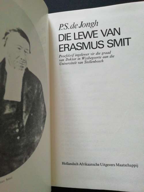 Die Lewe van Erasmus Smit  /  P.S. de Jongh