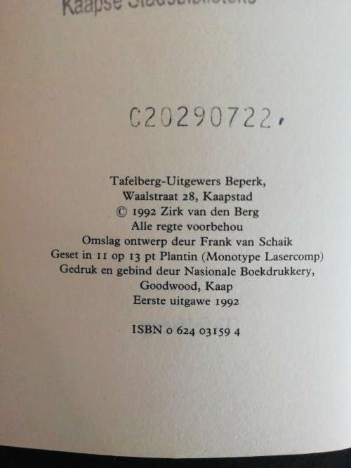 Wydsbeen / Zirk van den Berg