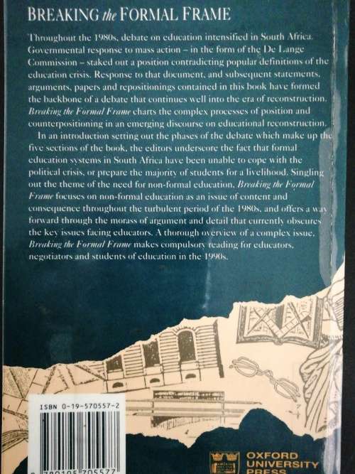 Breaking the Formal Frame  /  Millar, Clive, Raynham, S., Schaffer, A. (Editors)