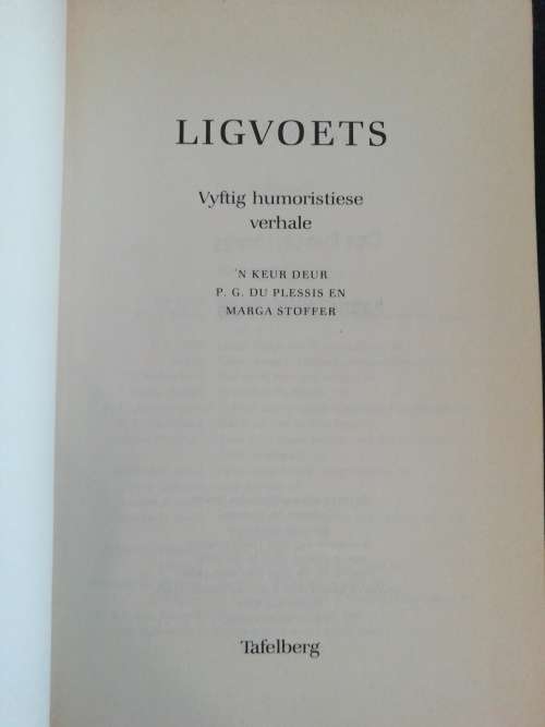 Ligvoets   /  P.G. du Plessis en Marga Stoffer