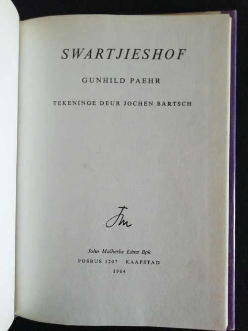 SWARTJIESHOF  / GUNHILD PAEHR