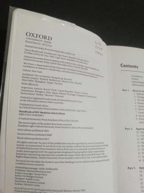 Handbook of HIV medicine -Third Edition