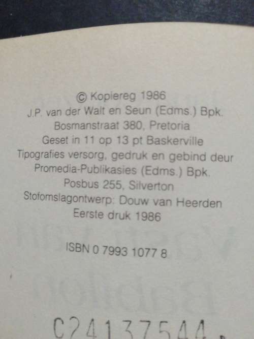 VASTI VAN BABILON  /  JANA COETZEE